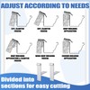 Blulu 50pcs 5 Inches Aluminum Gutter Wedges for 5 Inch