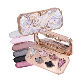 Knight Unicorn 6-Color Satin Makeup Palette,Smoky Pink & Black
