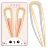 JIRIS 2PCS 4.2Inch French Hair Pins U-Shaped Pins for Women