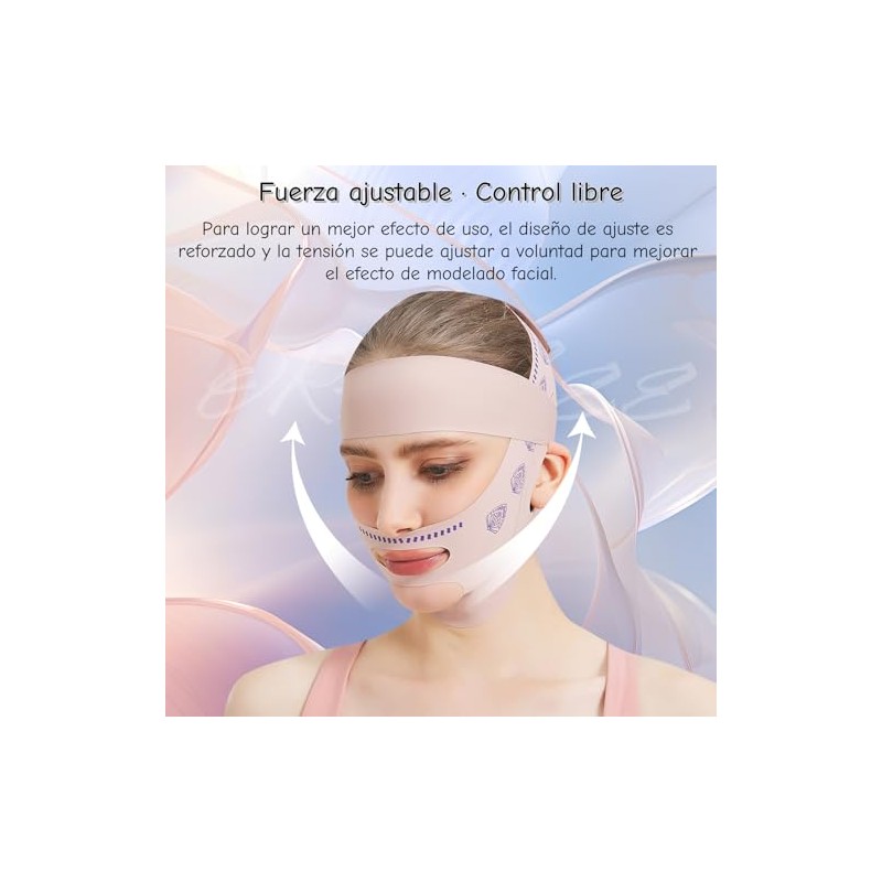 Faja Facial 2 en 1 Reutilizable - Doble Banda Ajustable