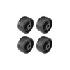 cyclingcolors 4 x Plastic Castors 25 mm Black Castor Guide
