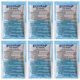 ECOTRAP GUARD Atrayente para Moscas, Cebo Moscas, Carnada Moscas - Sin Sustancias Toxicas, Trampa para Moscas, Matamoscas, Atrapa Moscas, Atrapamoscas, Poderoso Atrayente 100% Natural, 6 Atrayentes
