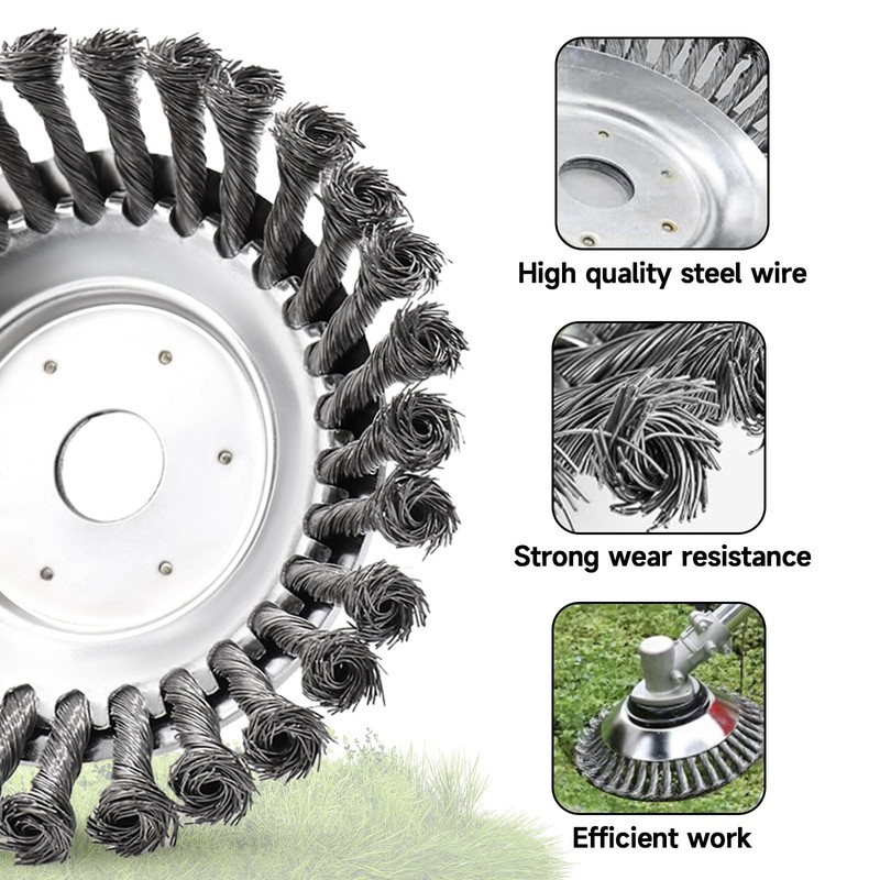 Steel Wire Weeding Head, 150 x 25.4 mm Brush Cutter