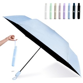 Parasol, Large 39.0 inches (99 cm) x UV Reduction 3.9 inches (100 mm) x Lightweight 5.3 oz (160 g) (Compact x Expanded Large / Just the Right Size), 100% UV Reduction, Light Shade, Folding Umbrella
