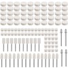 Bestgle 129Pcs Wool Felt Polishing Pads Abrasive Polishing Buffing Wheel