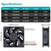 Wathai 12038 120mm x 38mm PWM Computer PC Case Fan
