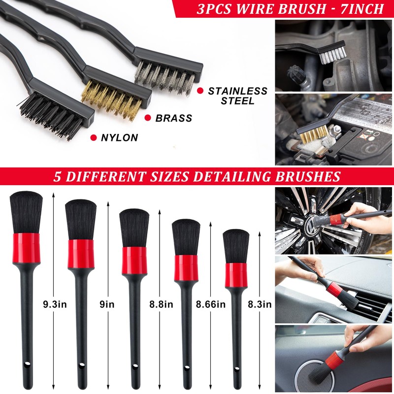 GPUSFAK 39Pcs Car Wash Cleaning Kit with Foam Gun Sprayer