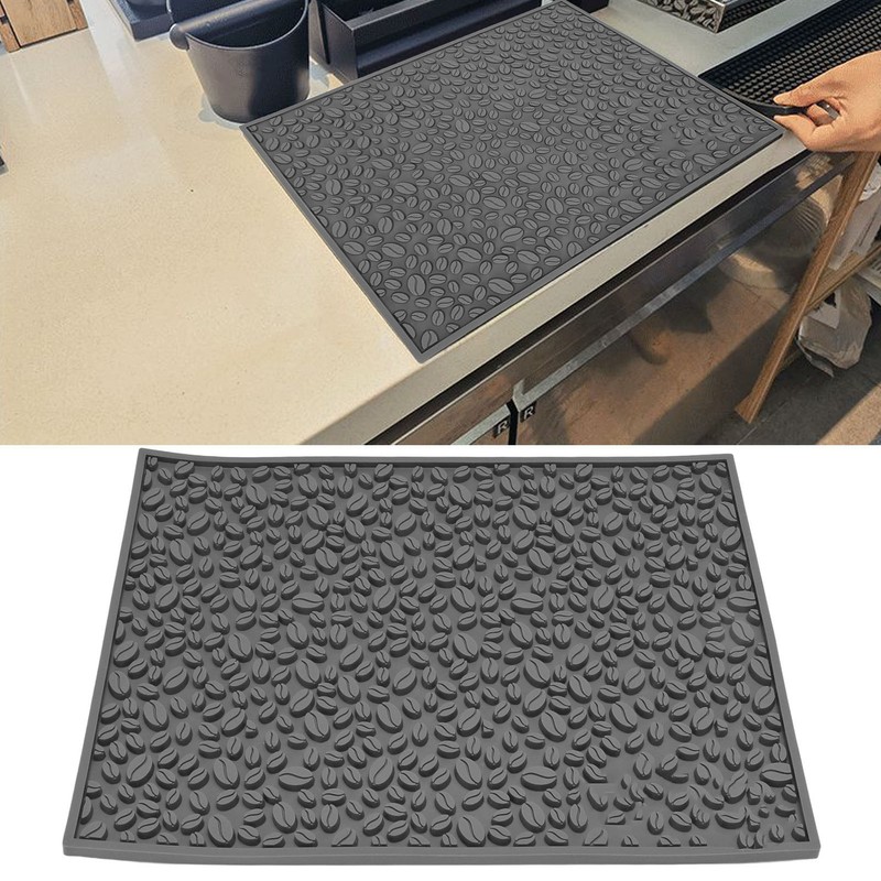 Non Slip Cup Mat Coffee Bean Design Desktop Bar Counter