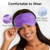 Umisleep Heated Eye Mask, Microwavable Moist Heat, Warm Compress, Purple