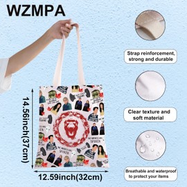 WZMPA 12 Virus Monkeys Tote Bag James Cole Fans Gift Virus Monkeys & Dr. Peters Shopping Handbag Virus Monkeys Merch, Witness Has Spoken Tg, Large