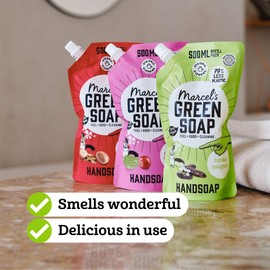Marcel's Green Soap - Hand Soap Refill Tonka & Muguet - Handwash Dispenser Refill - 100% Eco friendly - 100% Vegan - 97% Biodegradable - 500 ML