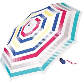 Esprit Easymatic Light Summer Stripes Pocket Umbrella, Bright