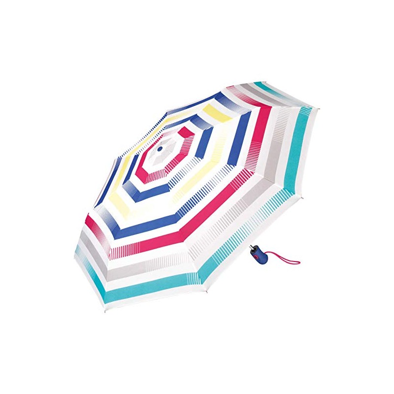 Esprit Easymatic Light Summer Stripes Pocket Umbrella, Bright