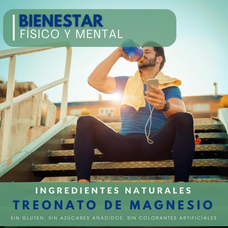 NAIMA Treonato de Magnesio 60 Cápsulas | Suplemento Alimenticio |