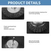BUCOMTU Pack of 12 Wire Brushes Drill, 6 mm Wire