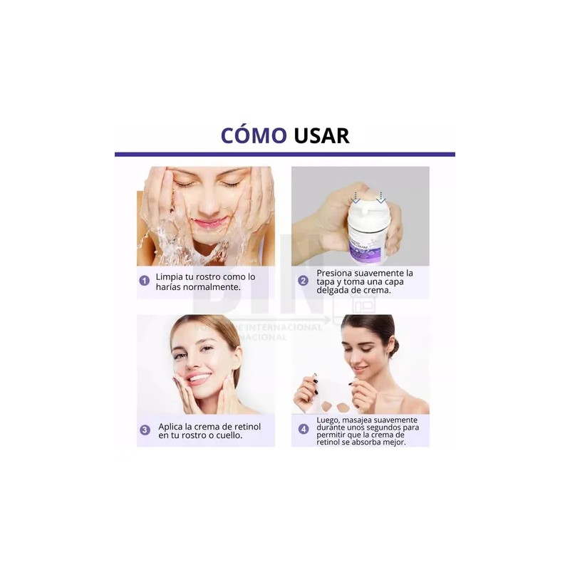 Crema Facial Reafirmante Retinol 2.5%+ Aloe Vera Antiarrugas