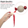 3 Pcs Wiggly Balls Cat Bell Toys，Simulation Worm Toy with