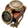 Rimsha Brass Compass Gift for Grandson Engraved Quote, Memory Present