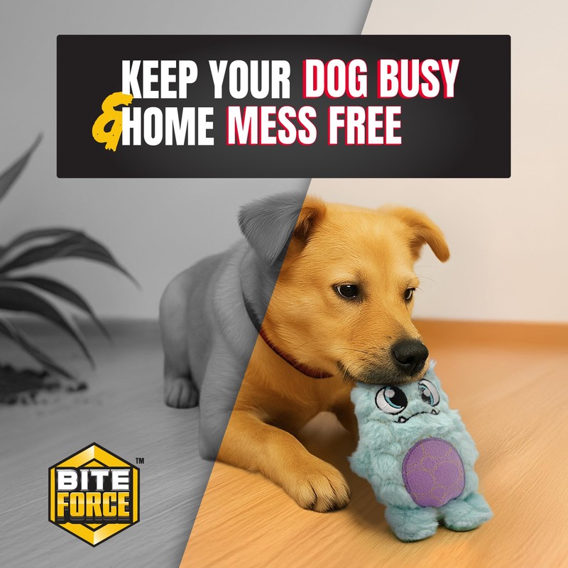 Bite Force - Durable & Strong Dog Toy Light Blue