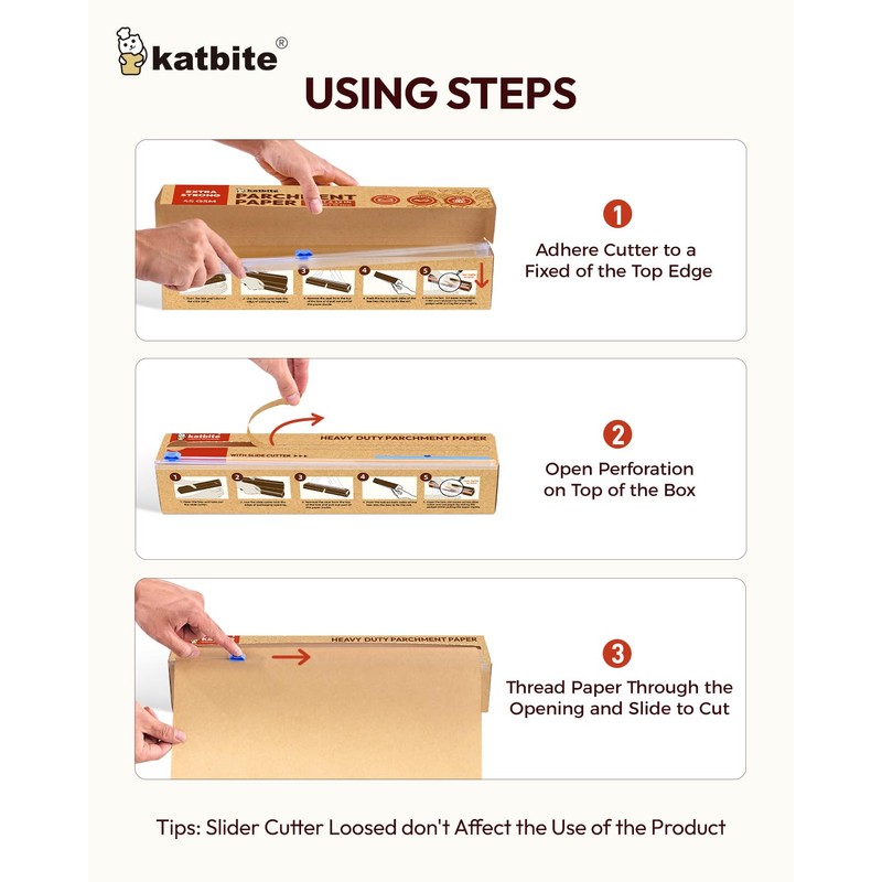 Unbleached Parchment Paper Roll for Baking 12in x 262ft, 260