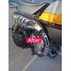Compatible with Monkey 125 Z125 (2019-2024) Chrome Protective Muffler Pipe