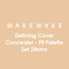 WAKEMAKE Defining Cover Concealer - Fit Palette Set 2items, Color:02 Medium