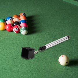 Sosoport Snooker Pool Chalk Holder Magnetic Portable Billiard Accessory for Cue Chalk Metal Construction Lightweight Easy to Carry for Billiard Players