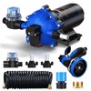 CrestWave 12V DC Washdown Pump Kit, 7GPM 70PSI Wash Down