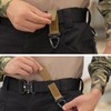 Azarxis Tactical Carabiner Ring Velcro Belt Molle Key Ring Buckle