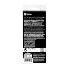 Rizador de pestañas con manijas comodas, color Negro Onyx