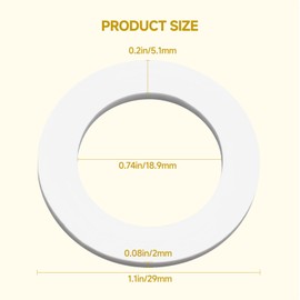 Numano(20pcs) for 001019-45 Coupling nut Washer Compatible with T&S Brass Faucet Parts Standard Fastener System O-Ring Durable Silicone Seal Helps Fastening