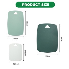 MEETOZ Chopping Board Set of 3, BPA Free Chopping Boards for Kitchens with Handle, Multi Colour Chopping Board Set, Dishwasher Safe Cutting Board