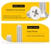 ANSIEDIO M4 Cross Countersunk Screws Stainless Steel Countersunk Head Cross