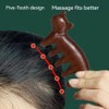 ARFUKA Wooden Cat Scalp Massage Comb Five Claw Trigger Point