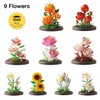 9 Flowers 1500Pcs Mini Building Blocks Set for Adults –