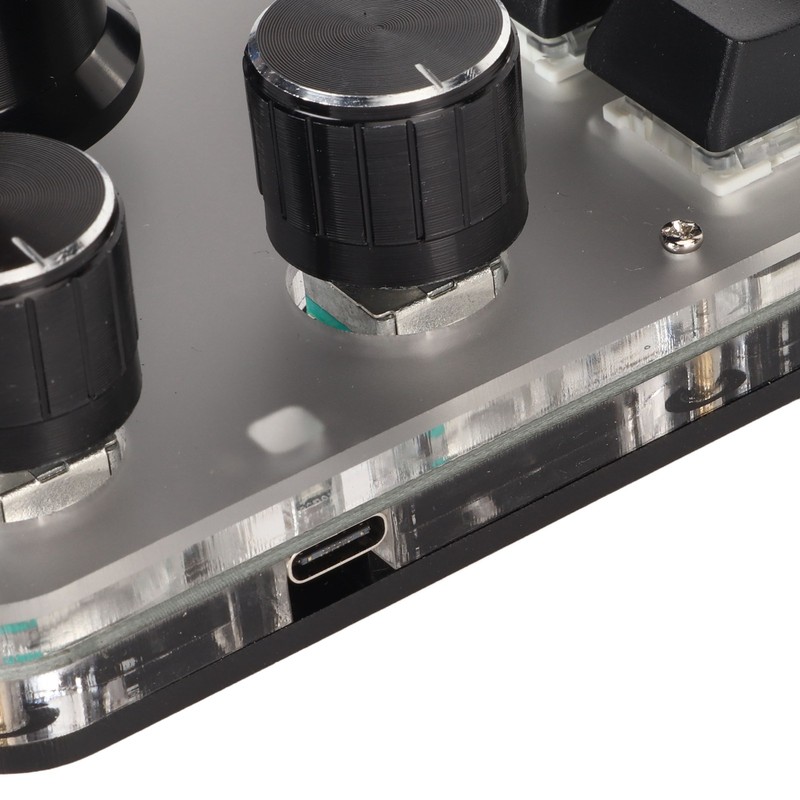 USB Mini 15 Key Keypad with 3 Knobs Type C