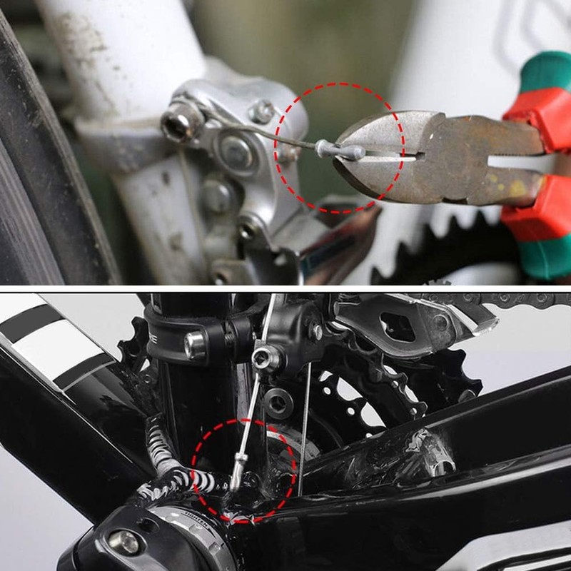 100 Pack Silver Alloy Mountain Bicycle Brake End Sleeves End