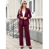 Aotasely Women's 2 Piece Suits Business Casual Outfits Straight Wide