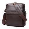 Leathario Crossbody Bag For Men Vegan Leather Shoulder Messenger Purse