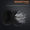 Mobestech Ergonomic Headphone Sponge Covers 2 Pack Black Compatible -