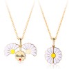 Daisy I Love You Necklace for Girls Women Gold Inspirational