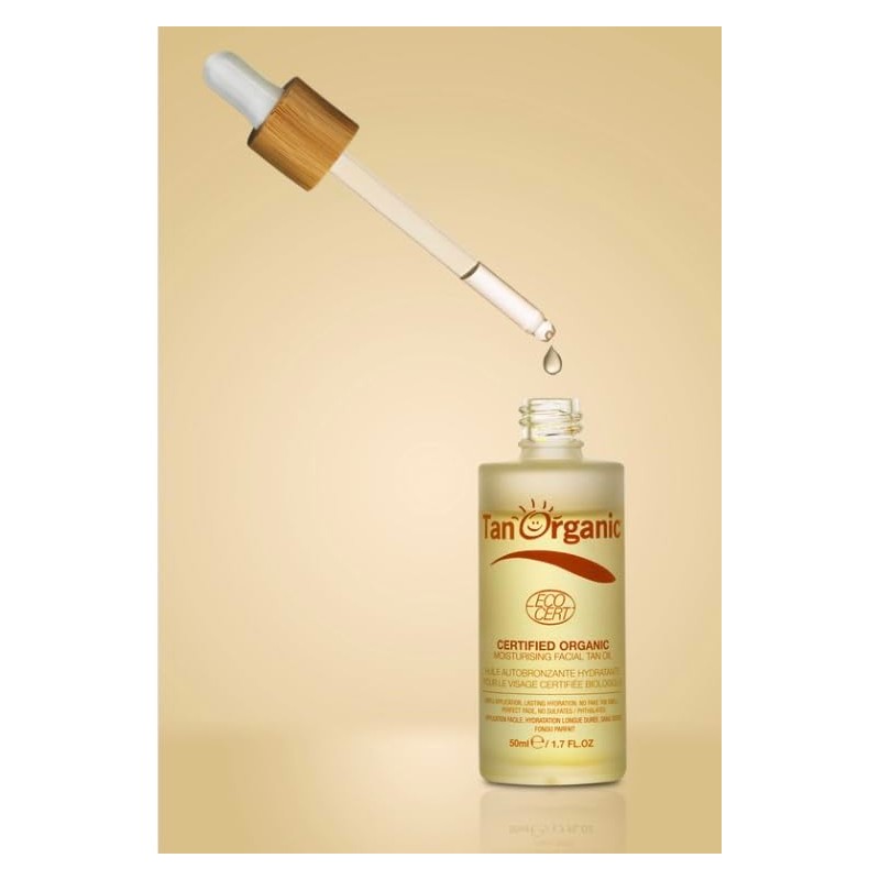 TanOrganic CertifiedMoisturising Self Tanning Oil Fake Tan for Face Organic