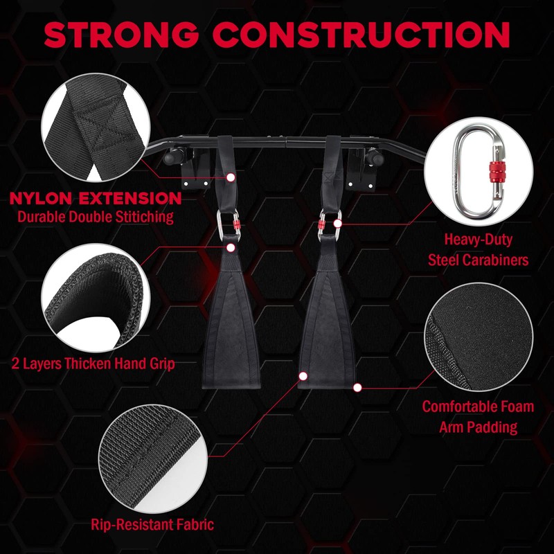 DASKING Abdominal Muscle Loops, Arm Straps for Abdominal Training, Pull-Up