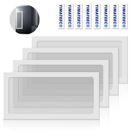 YIMATEECO Dust Filter Fan Covers PC 240 mm for Computer Cooling Fan, Power Supply, Router, Nylon 80 Mesh, Magnetic Frame, PC Fan, PC Cooler (Nylon, 120 x 240 mm, White, Pack of 4)