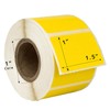 HOUSELABELS 1.5" x 1" Yellow Multipurpose Labels on 1" Core