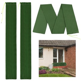 SMLJFO 3 Pcs Flood Water Barrier Sandbags Thickened Long Canvas Bags with Binding Elastic Band Reusable Sandbags for Flooding Rain Water Control for Doors&Windows