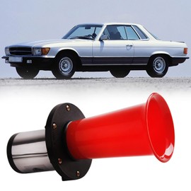 FARBIN Classical Car Horn Ooga Air Horn with Button Antique Ahooga Horn Old Style 12v Horn Old Time Car Sound (Red Strange tone horn kit)