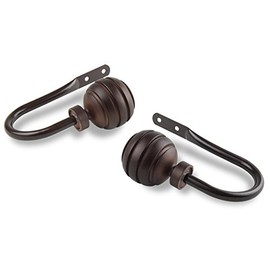 Rod Desyne Poise Decorative Holdback, Cocoa, 1 Pair