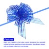 MACHSWON 5pcs 4 Inch Large Organza Pull Bow with Chiffon