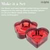 Karma, Glass Heart Tealight Holder, Chunky Glass Candle Holder Votive